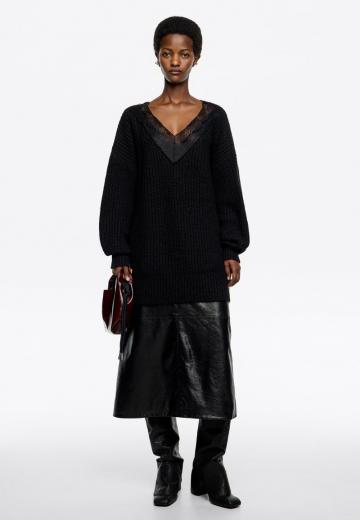 Длинный пуловер