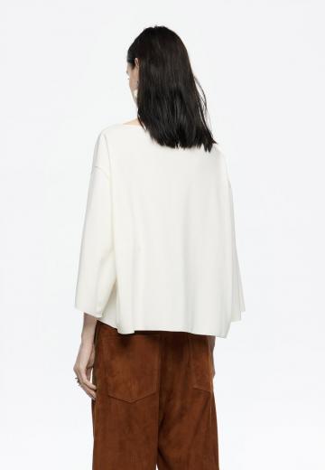 Пуловер с рукавом три четверти