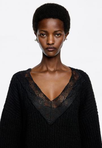 Длинный пуловер