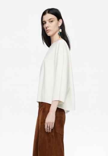 Пуловер с рукавом три четверти