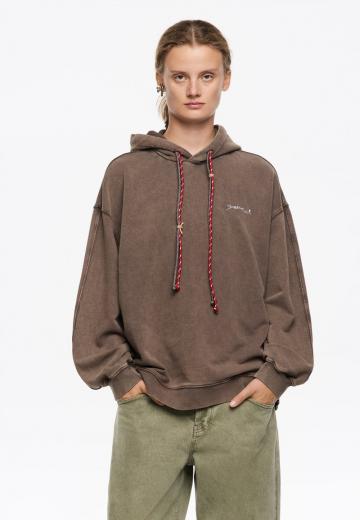 Пуловер с капюшоном