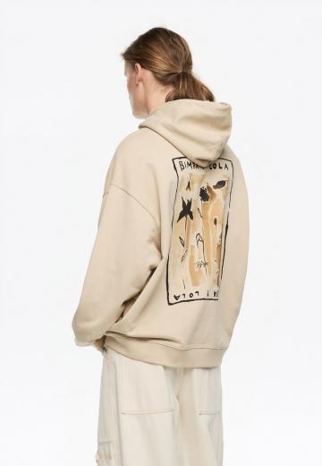 Пуловер с капюшоном