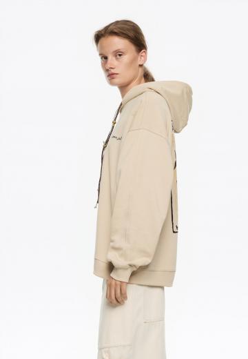 Пуловер с капюшоном