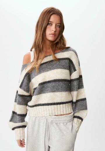 Пуловер в полоску