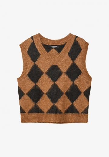 Пуловер без рукавов