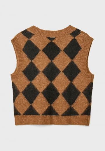 Пуловер без рукавов