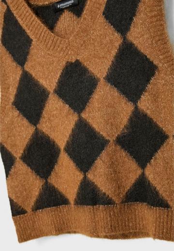 Пуловер без рукавов