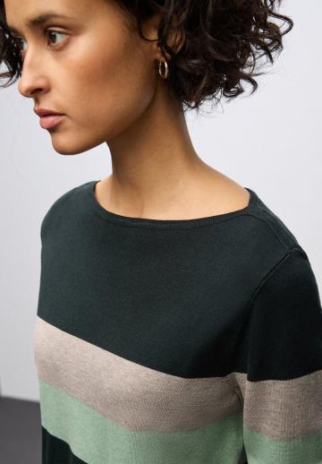 Пуловер в полоску