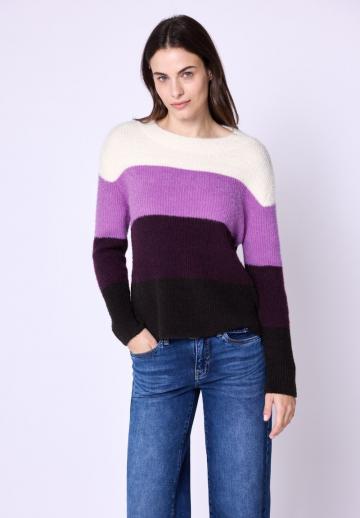 Пуловер в полоску