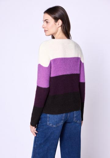 Пуловер в полоску