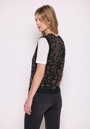 Пуловер без рукавов