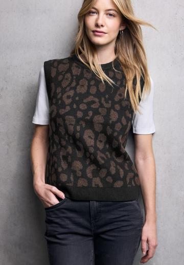 Пуловер без рукавов