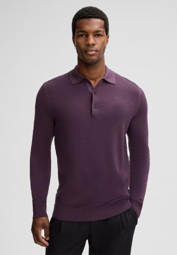 Поло с длинным рукавом