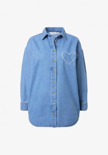 Джинсовая блузка