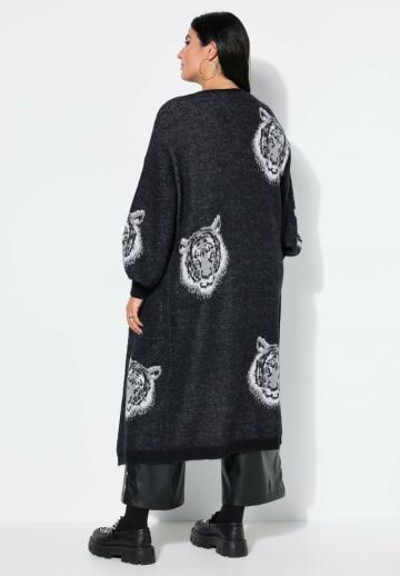 Жаккардовая вязаная кофта