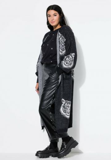 Жаккардовая вязаная кофта