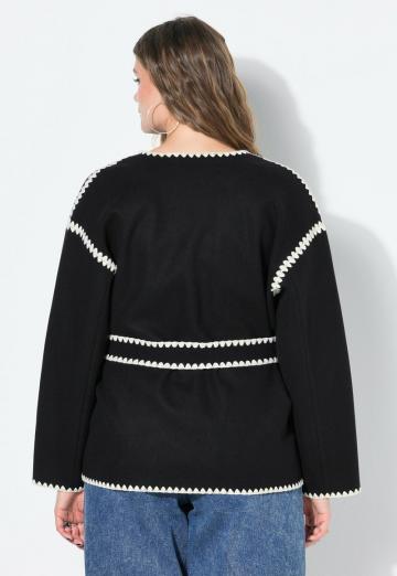 Жаккардовая вязаная кофта