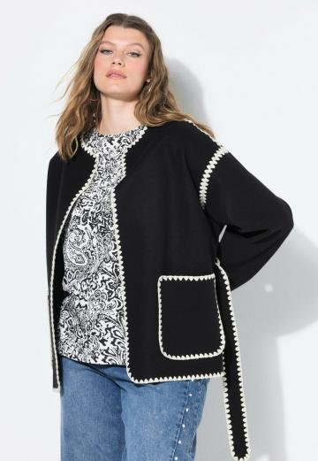 Жаккардовая вязаная кофта