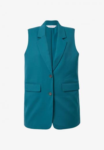 Длинный жилет