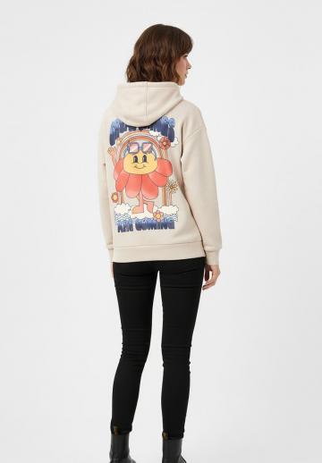 Пуловер с капюшоном