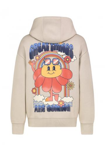 Пуловер с капюшоном