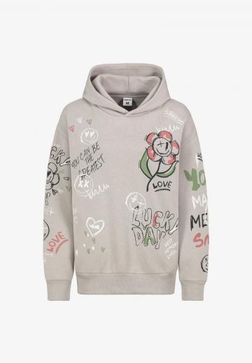 Пуловер с капюшоном