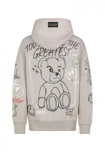 Пуловер с капюшоном