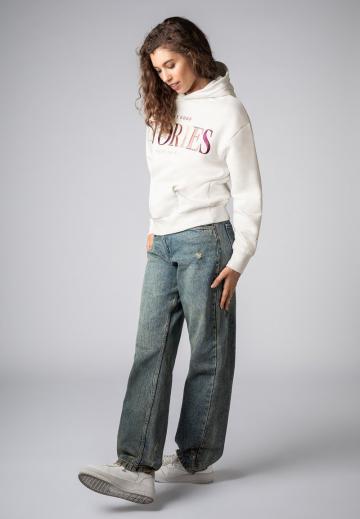 Пуловер с капюшоном