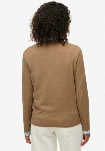 Пуловер с вырезом V