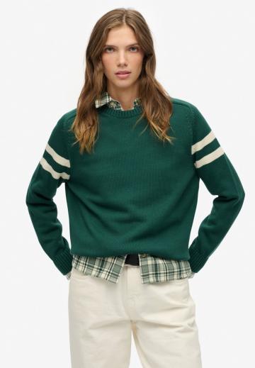 Пуловер в полоску