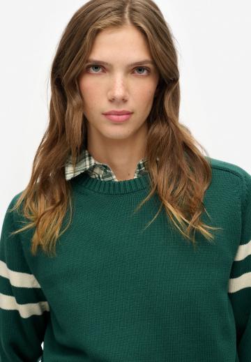 Пуловер в полоску