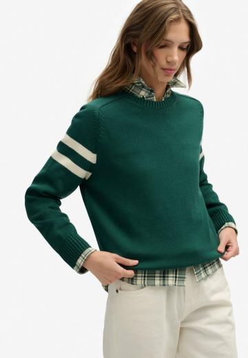 Пуловер в полоску
