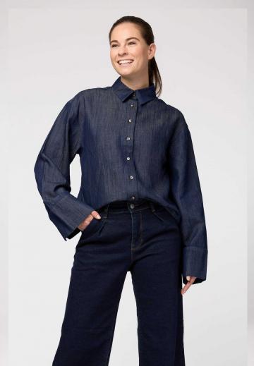 Джинсовая блузка