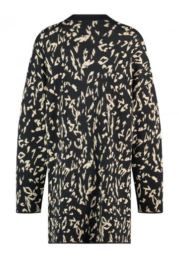 Жаккардовая вязаная кофта