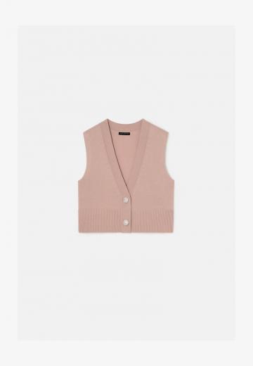 Вязаный жилет