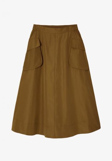 Юбка с накладными карманами