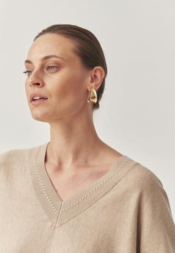 Пуловер с рукавом три четверти