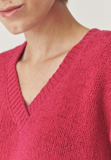 Пуловер с рукавом три четверти