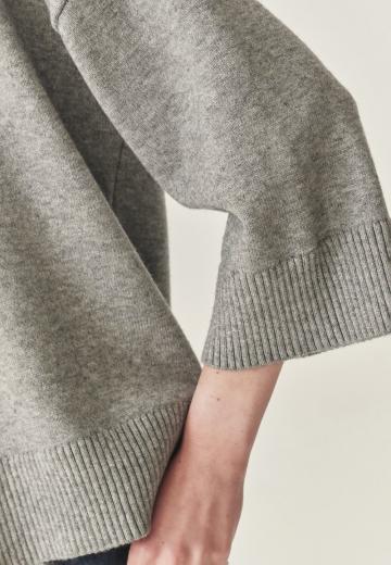 Пуловер с рукавом три четверти