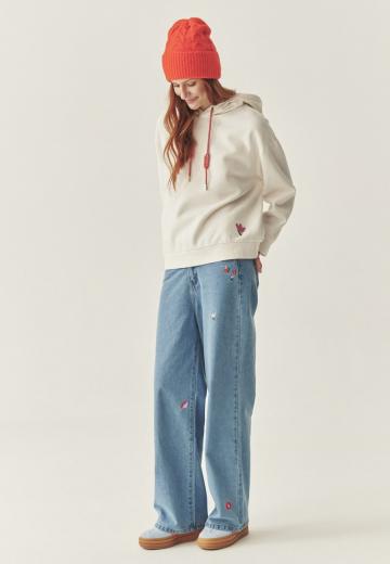 Пуловер с капюшоном