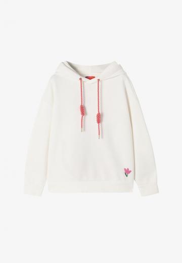 Пуловер с капюшоном