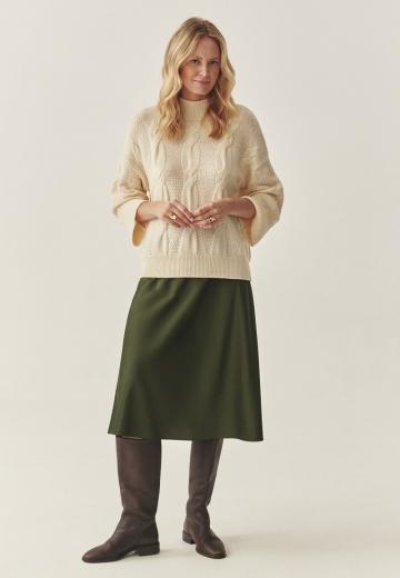 Пуловер с рукавом три четверти