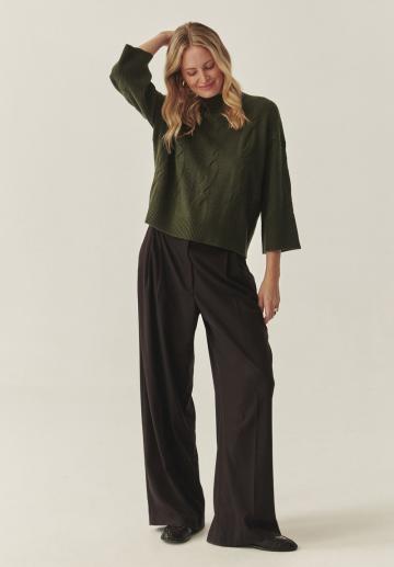 Пуловер с рукавом три четверти