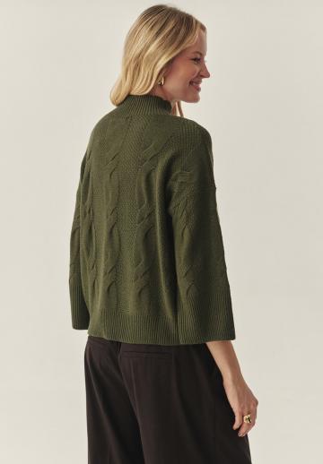 Пуловер с рукавом три четверти