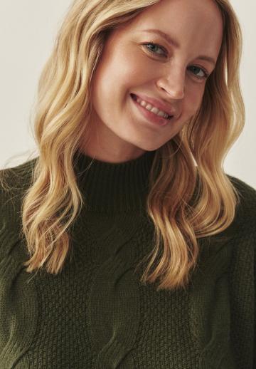 Пуловер с рукавом три четверти