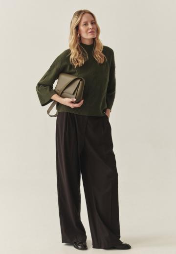 Пуловер с рукавом три четверти