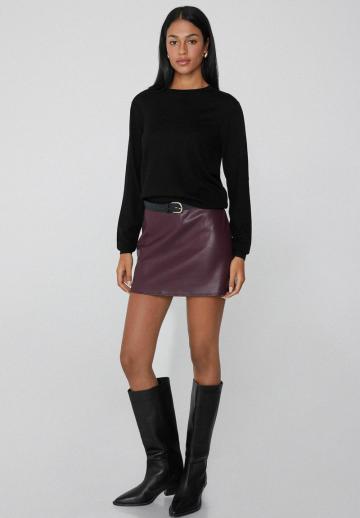 Кожаная юбка