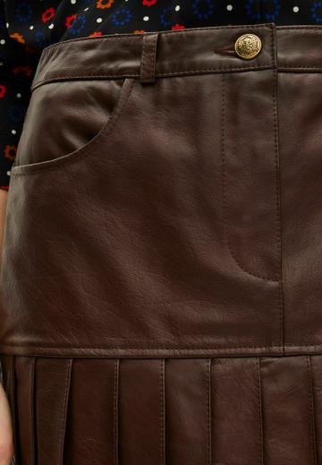 Кожаная юбка