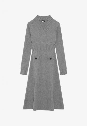 Вязаное платье