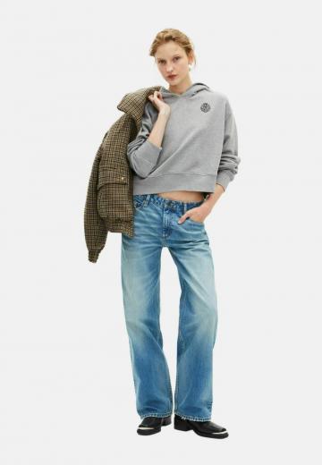 Пуловер с капюшоном